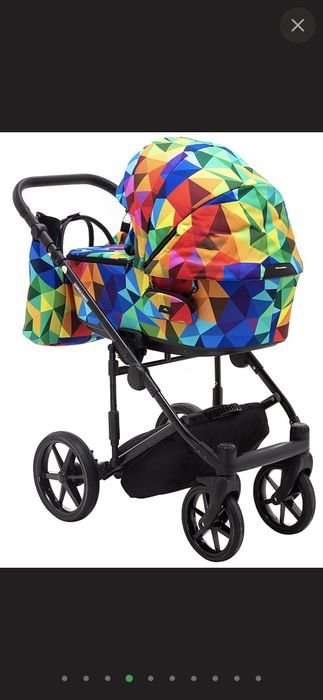Продам коляску 2 в 1 Adamex Porto Light Lux Y-123  калейдоскоп б/у