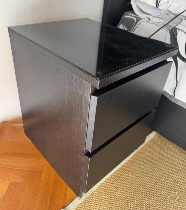 Cómoda IKEA MALM 2 Gavetas+Vidro