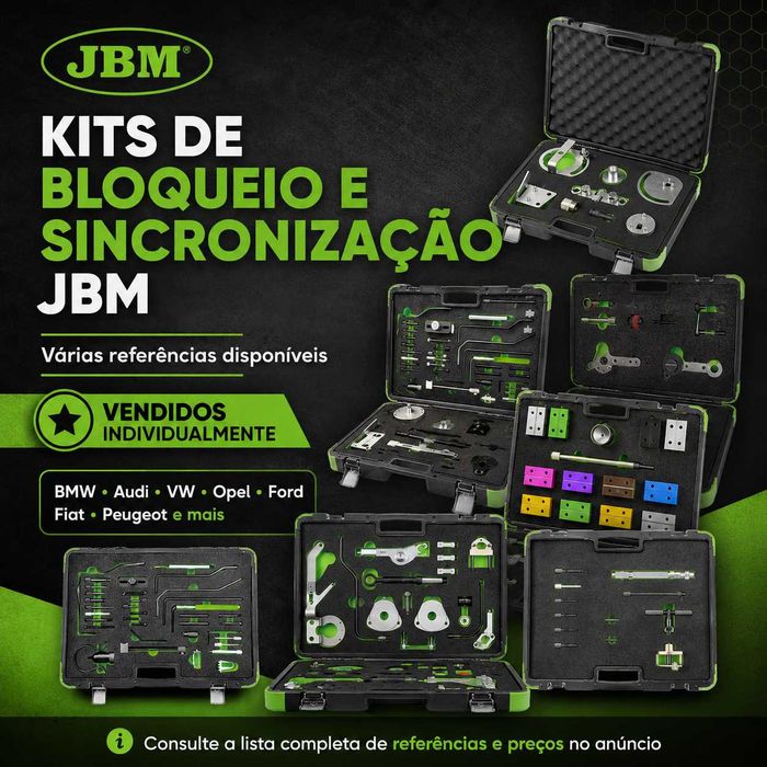 Kits de Bloqueio e Sincronização JBM para BMW Audi VW Opel Ford Fiat Peugeot Citroën Volvo Land Rover Mercedes Alfa Romeo Saab Mazda LL29