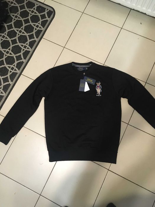 bluza czarna ralph lauren polo roz.L 100%cotton bear