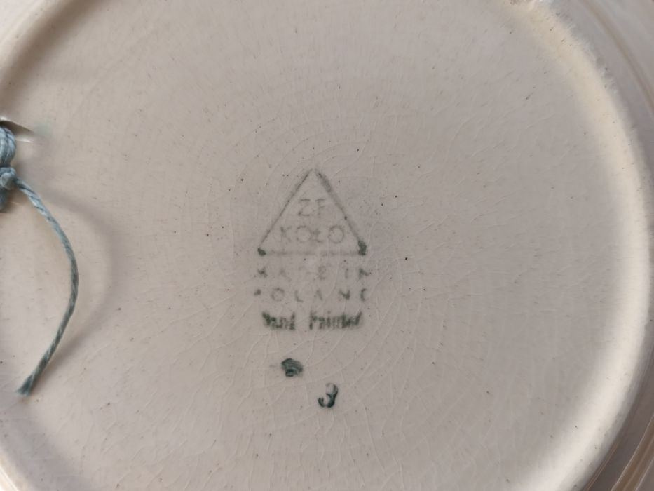 Sprzedam Fajans stara porcelana zf koło talerz