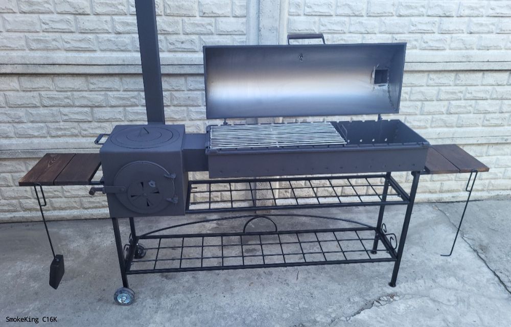 • 3/5мм • Жаровня 100 см • Мангал Коптильня с Печкой под Казан