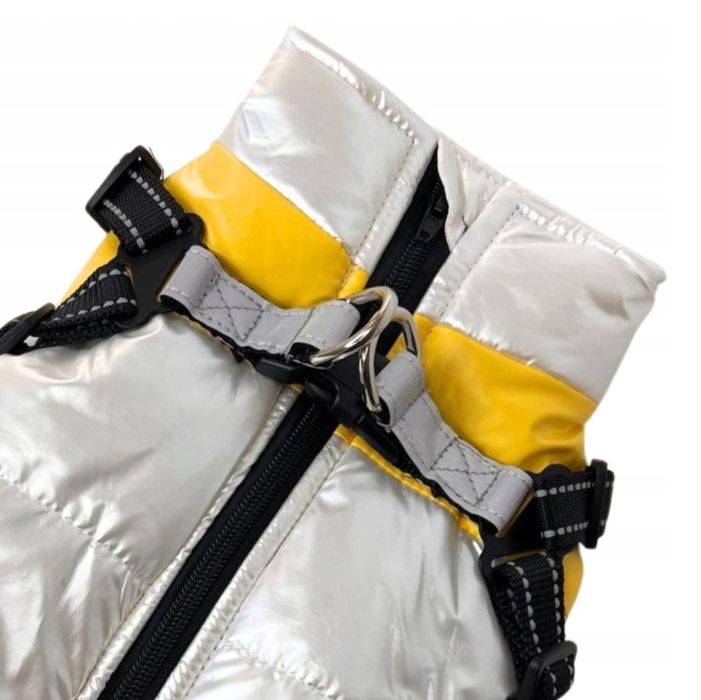 UBRANKO DLA PSA wodoodporna kurtka z SZELKAMI STAR zimowa PERŁA XL