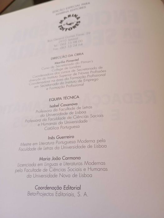 3 livros da Enciclopédia da Secretária