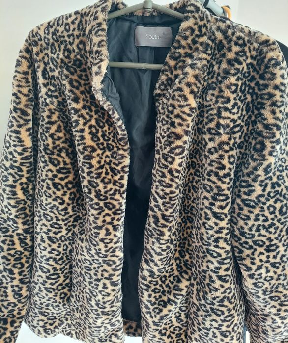 Шуба леопардовая South