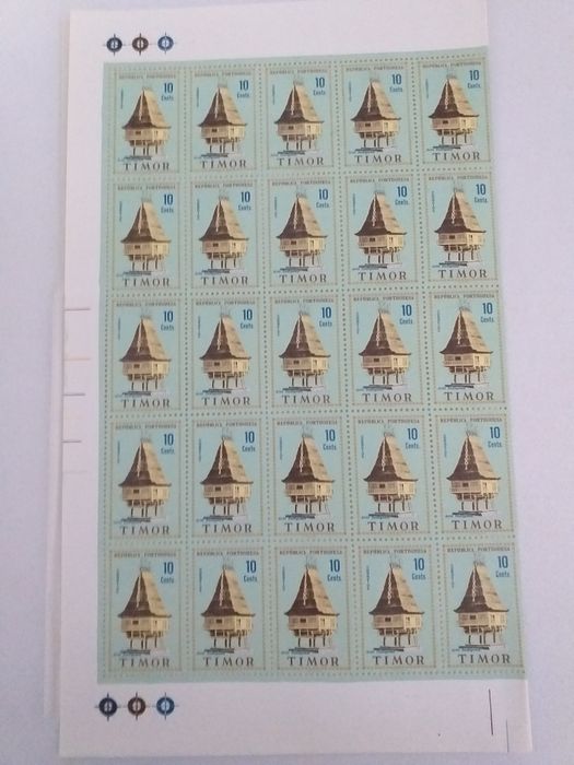 Folhas de selos das ex. colonias portuguesas