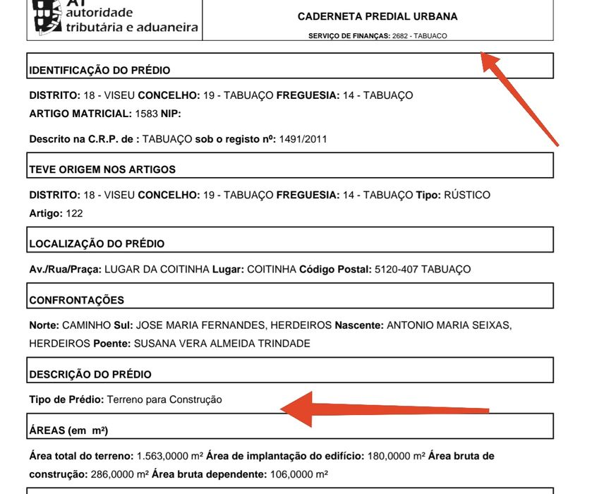 Terreno Urbano em Tabuaço