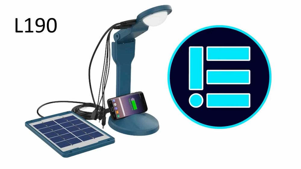 Настольная лампа солнечная панель 2,4 Вт зарядка для телефона фонарь