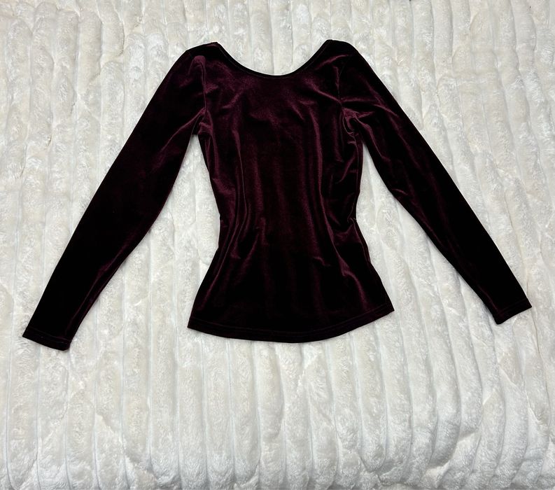 Бордова велюрова кофта жіноча нарядна святкова