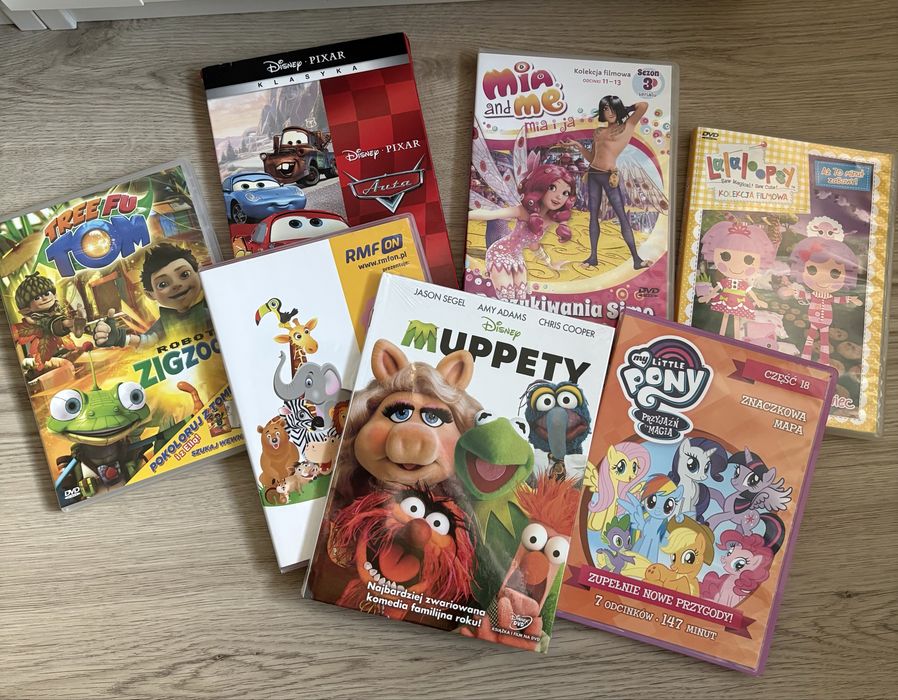 Płyty DVD bajki dla dzieci 7 sztuk
