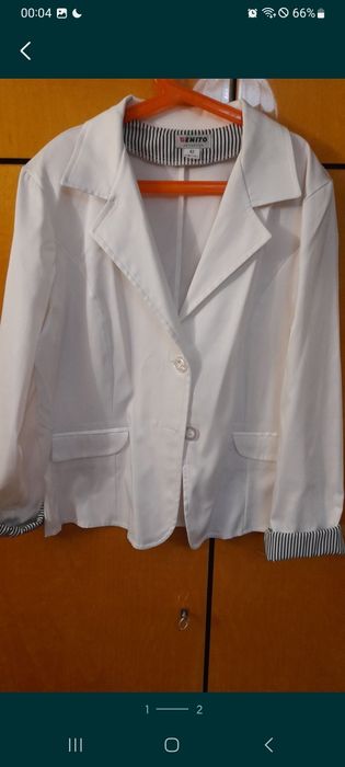 Żakiet damski biały