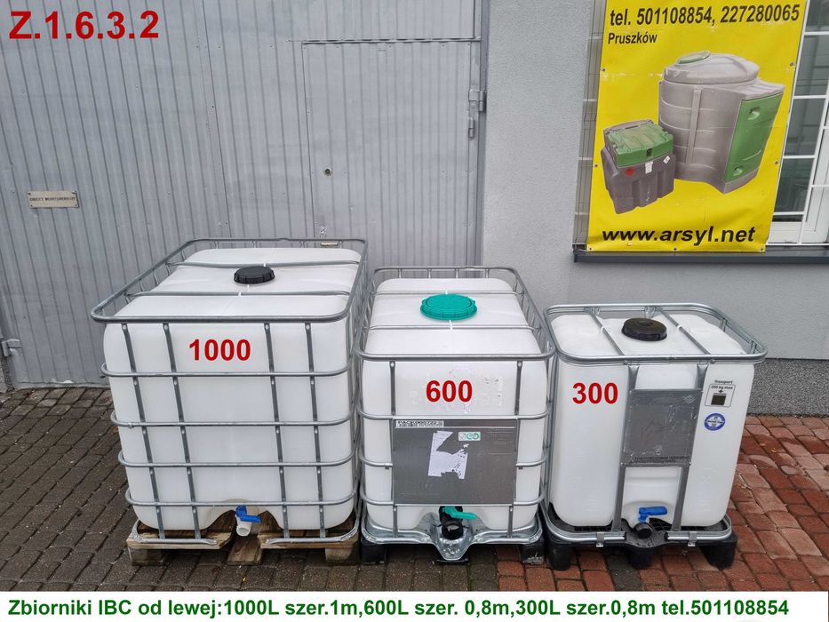 Mauzer 1000 l Zbiornik 1000 l Pojemnik IBC Paletopojemnik