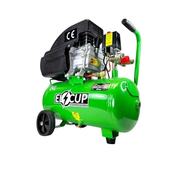 Компрессор ElCup ресивер 24 л воздушный / компресор масляний новий