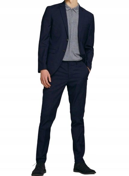 Jack&jones męski garnitur granatowy 52 j5a
