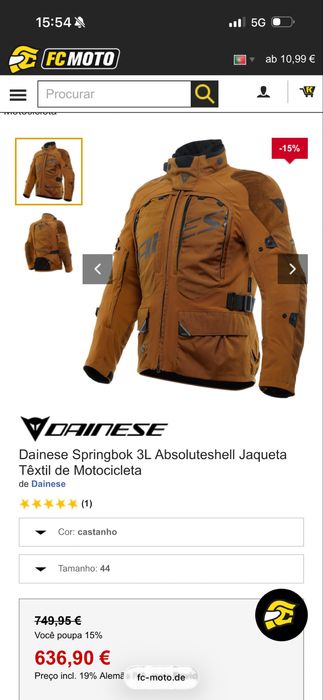 Casaco dainese top