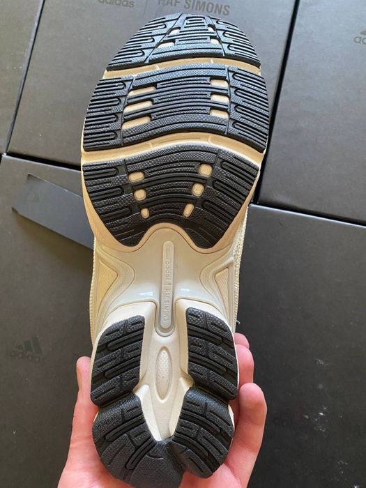 Кросівки Adidas x Raf Simons Ozweego 3 Cream White • Раф Сімонс (білі) Топ Якість