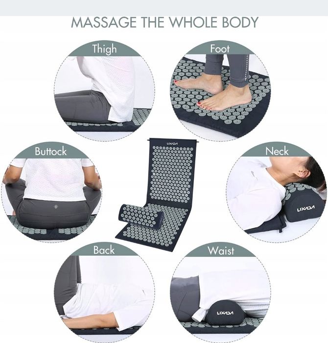 Lixada Mata Poduszka Do Akupresury Masaż Piłki SET