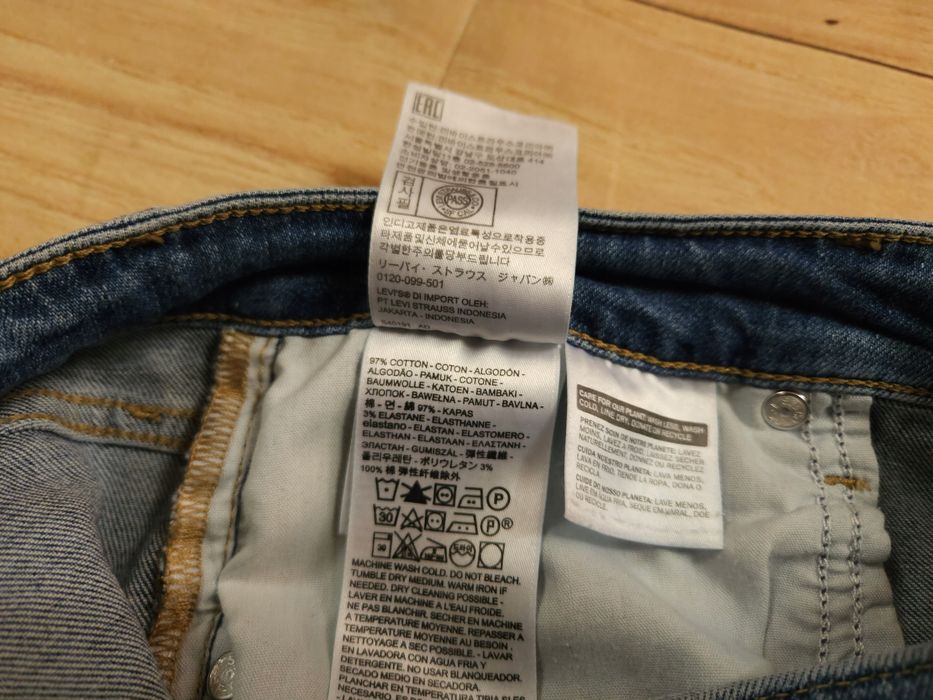 LEVI'S 721 High Rise Skinny Spodnie Jeans Damskie r. 31/30