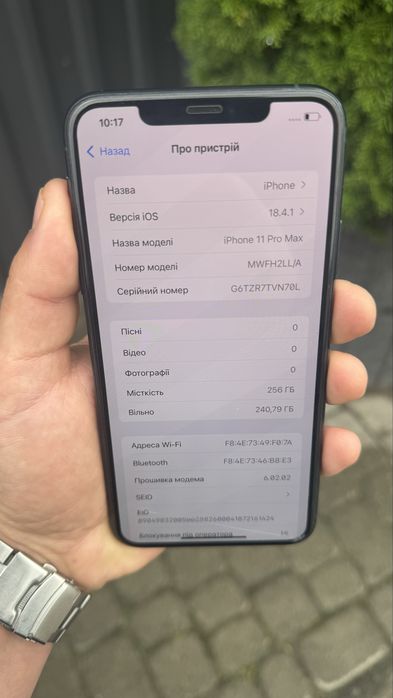 Iphone 11 pro max 256