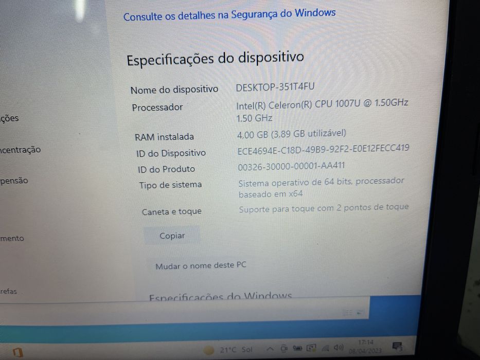 Asus x551c Intel celeron de 15,6