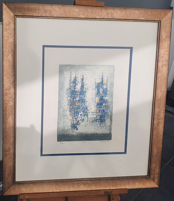 "Natal de Lisboa" invulgar serigrafia do mestre Cargaleiro