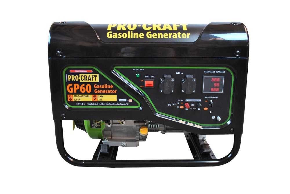 Agregat prądotwórczy Procraft GP60 o mocy 5,5 kW.