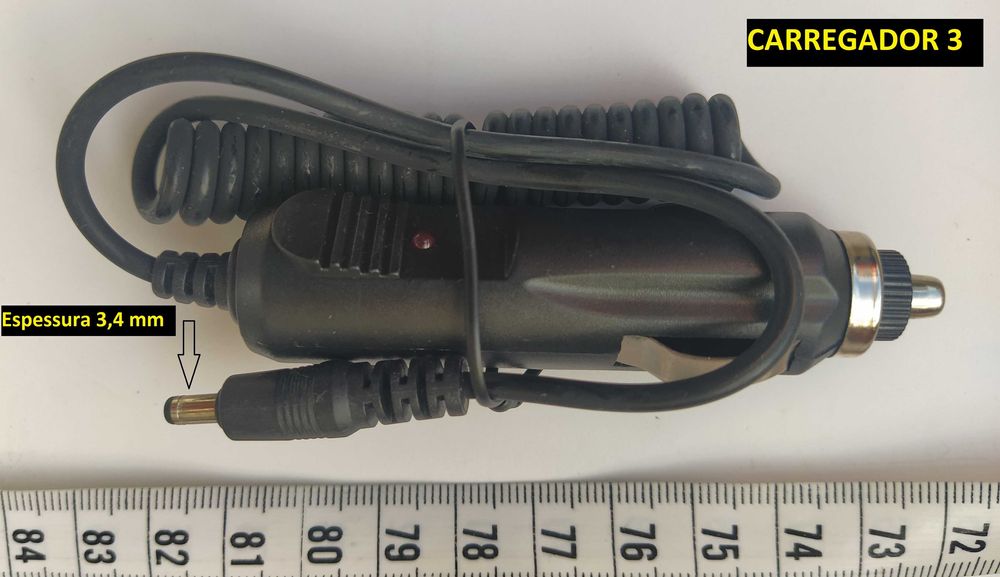 Carregadores – Isqueiro do Automóvel- Vários