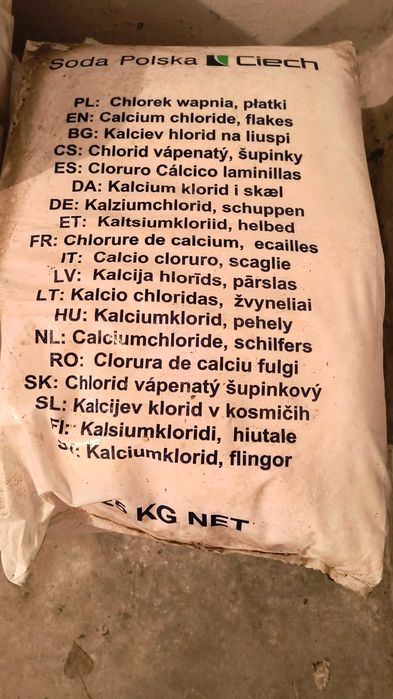 Chlorek wapnia płatki  op.25kg