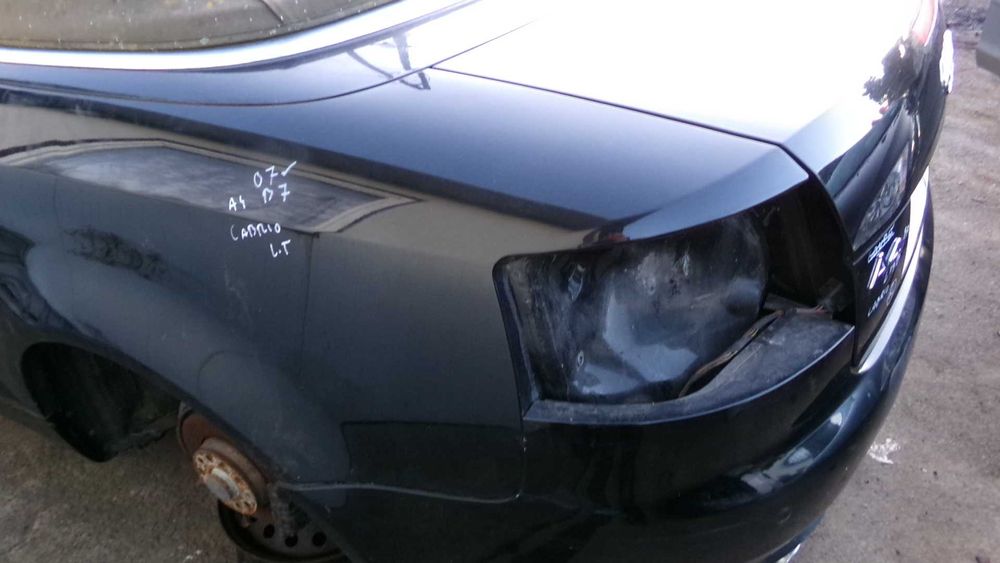 Gru5 Ćwiartka tylna lewa błotnik audi a4 b7 CABRIO LY9B wysyłka