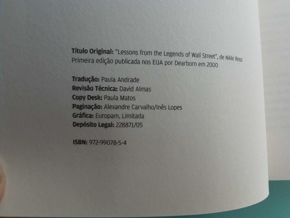 Livro "Lições dos gurus da Bolsa", de Nikki Ross