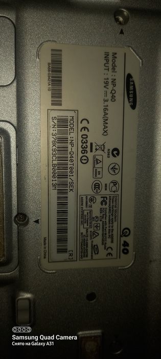 Ноутбук Samsung Q40 (NP-Q40T001)