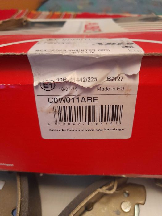 Szczęki hamulcowe, zestaw C0W011ABE