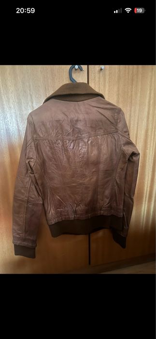 Casaco em Pele - Camel - Stradivarius - NOVO - S