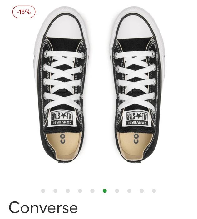 Converse Nowe extra Trampki Sneakersy niskie czarne rozm 36.5 _ 24 cm