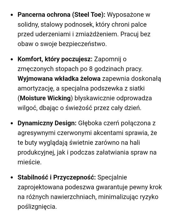 Profesjonalne buty ochronne Arma Jakość i design