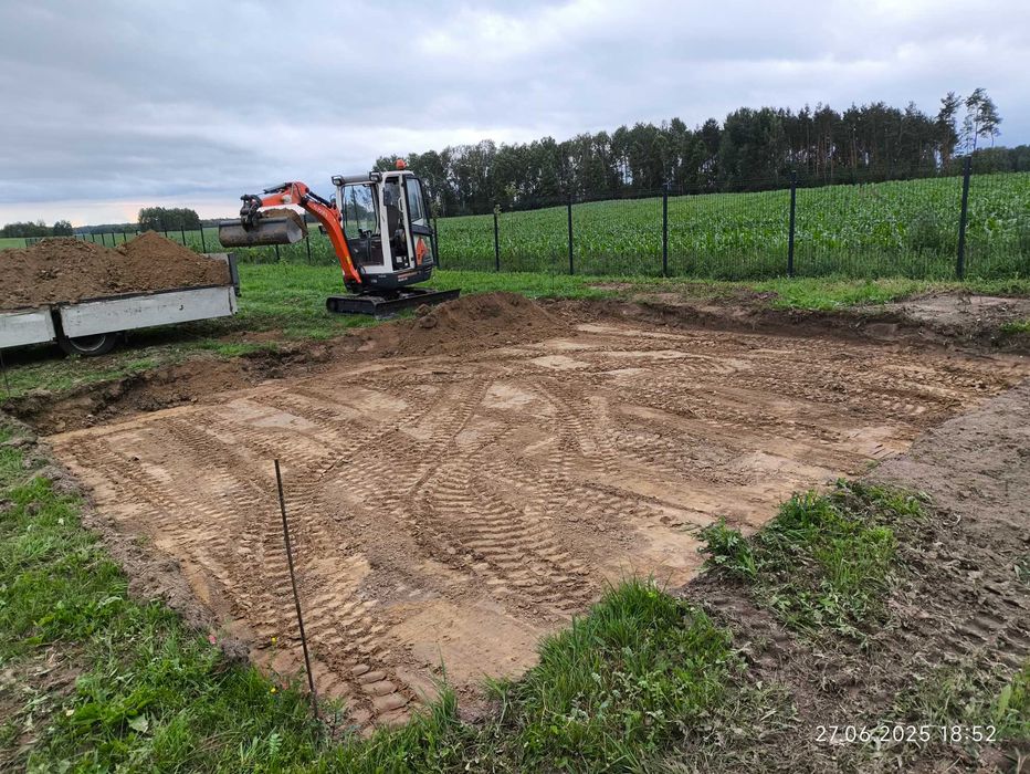 Usługi minikoparką, prace ziemne, mikro pale, woda, prąd - ZABŁUDÓW
