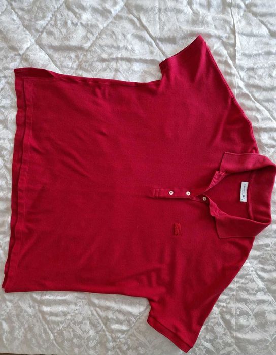 Polo cereja Lacoste Relaxed Fit M