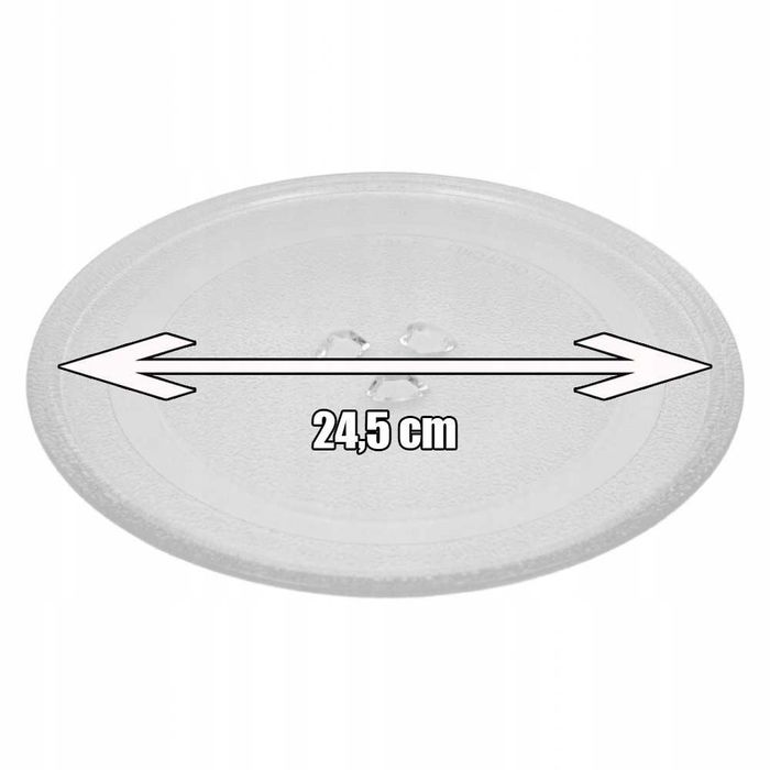 Uniwersalny talerz mikrofalówki mikrofali 24.5 cm szybka wysyłka