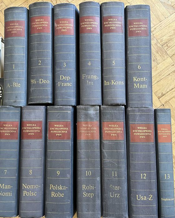 encyklopedia 13 tomów wydanie pierwsze 1962 leksykon