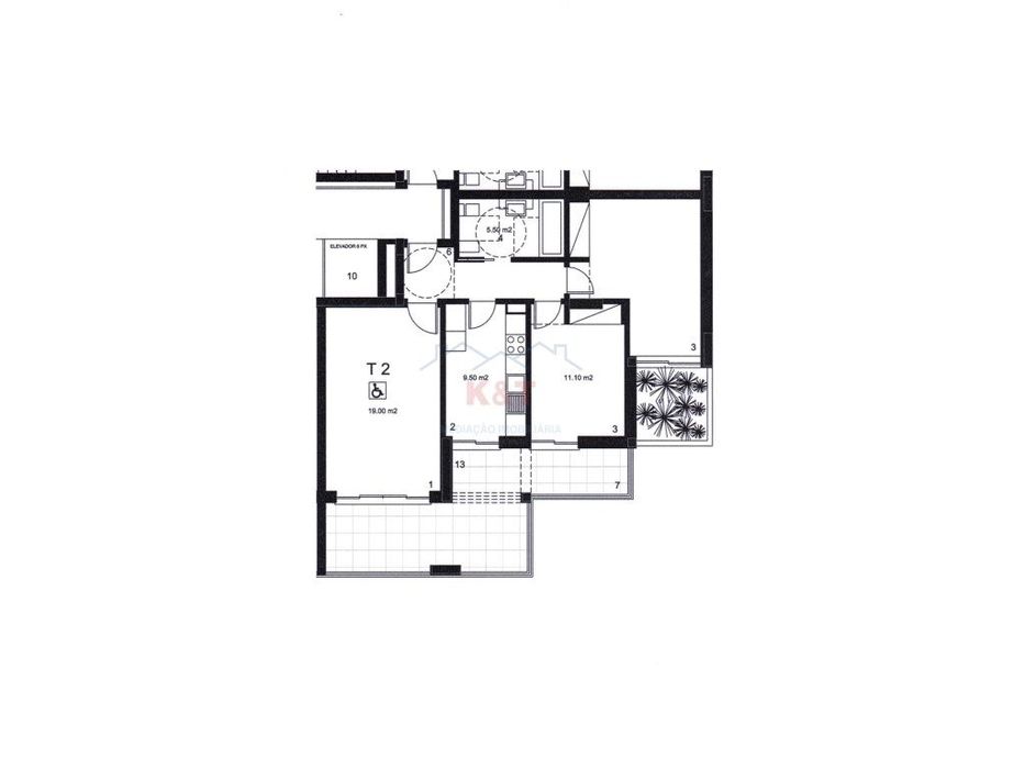 Apartamento T2 - Jardins do Amparo