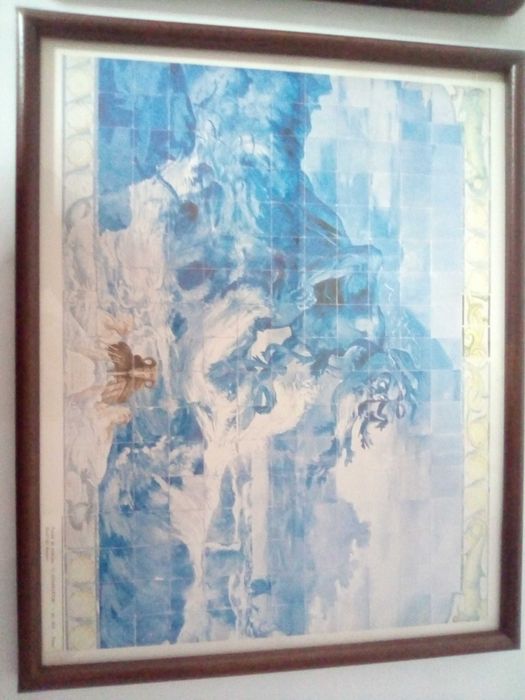 Quadros com gravuras de azulejos