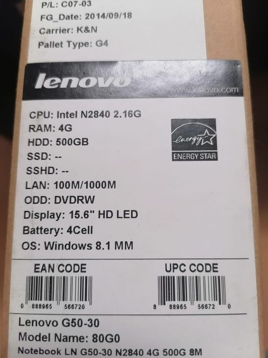 Laptop LENOVO Stan bardzo dobry