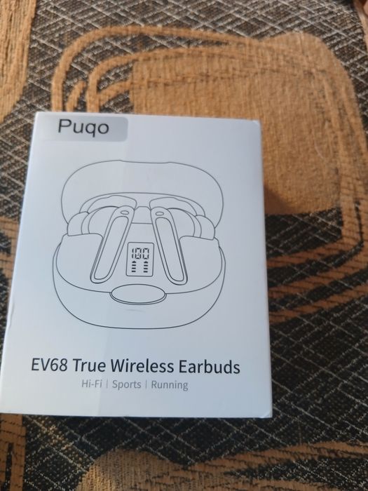 Bezprzewodowe słuchawki douszne 5.3mikrofon Bluetooth Bass LED Ev68