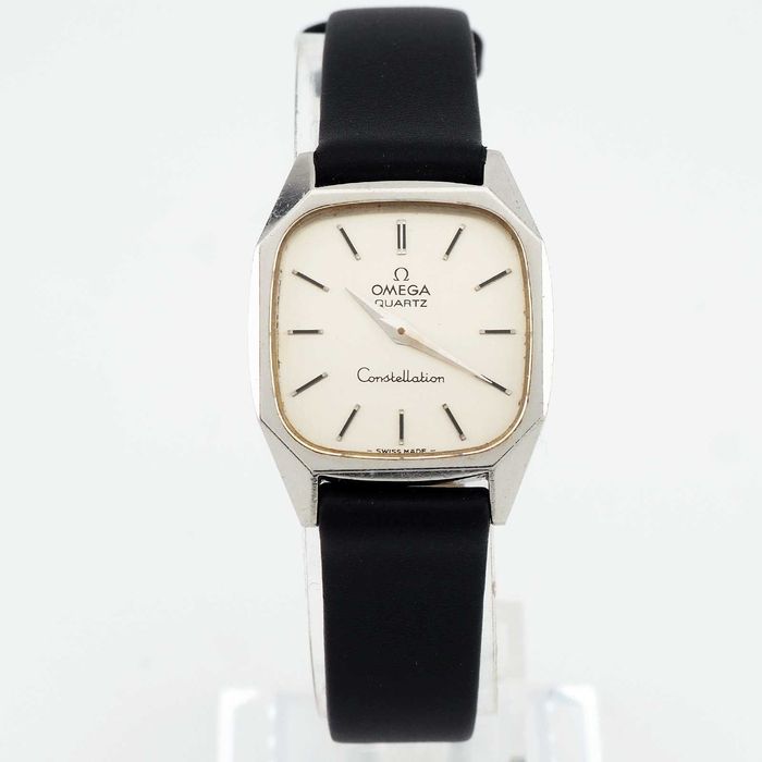Zegarek damski Omega Constellation Quartz ref. 791.0801 vintage Swiss Made, sprawna, pudełko Omega, nowy pasek