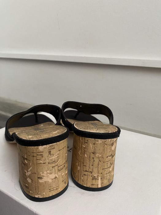 Shoebox 38 buty klapki na słupku japonki ażurowe