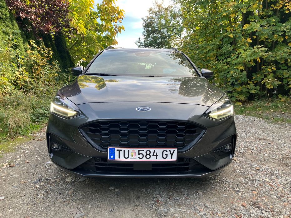 Ford Focus ST LINE, head up, navi, czujniki, tempomat, serwis, faktura
