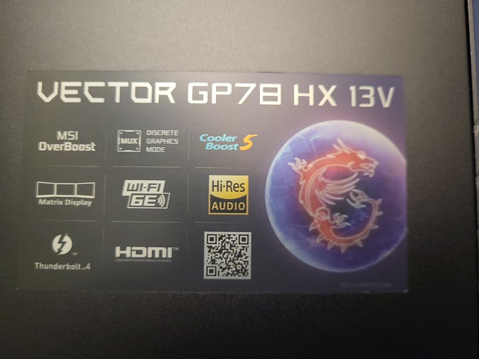 Laptop gamingowy  MSI Vector GP78HX 13VG RTX 4070