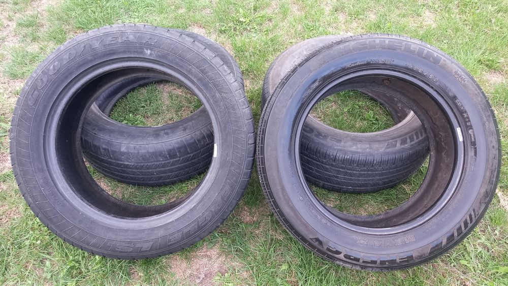 Диски R18 5×130 резина 255 55 18 всесезонная гудиер мишелин