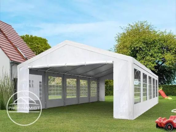 4x8 m Namiot imprezowy ogrodowy PE 350 N biały gratis wysyłka