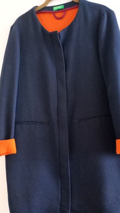 Benetton płaszczyk damski na zamek